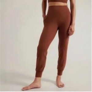Athleta Women’s SMALL Salutation High Rise Jogger, Truffle‎ Brown SOFT Pants